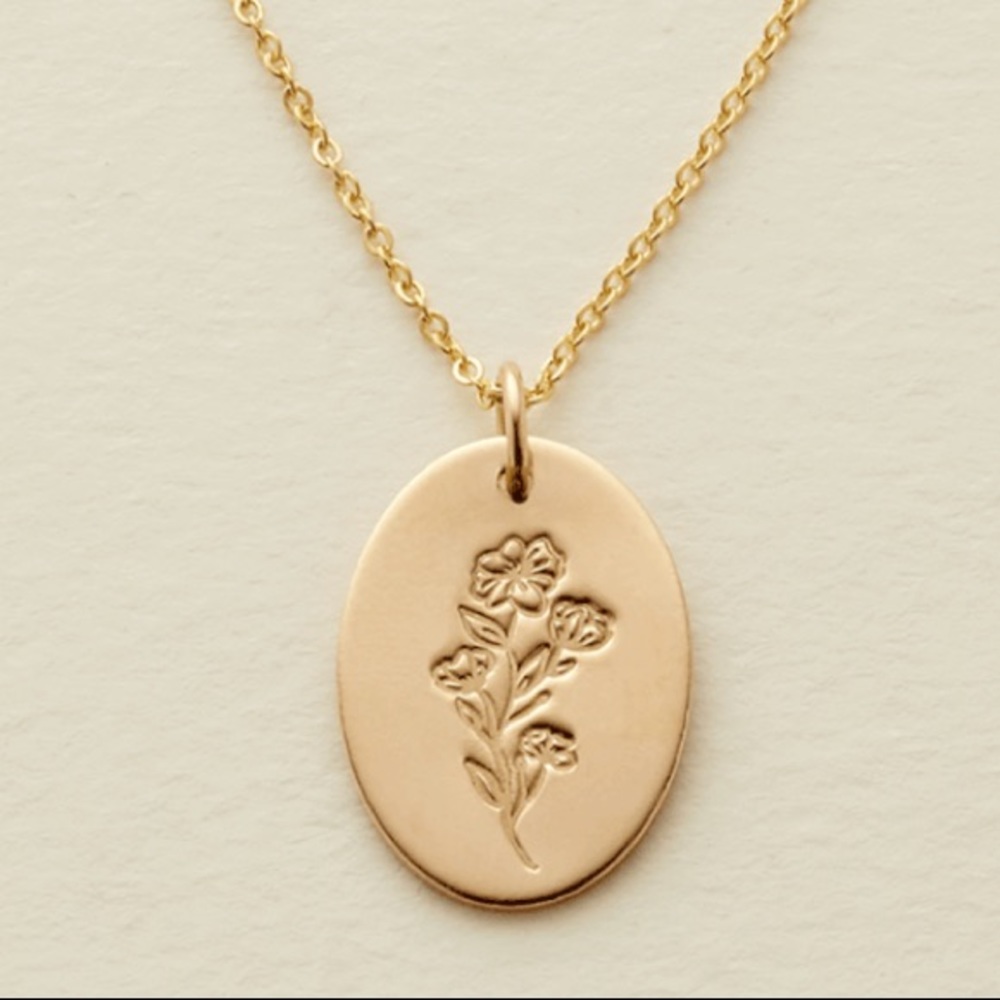 Dainty Floral Family Bohemian Charm Gift Necklace - Picture 11 of 16